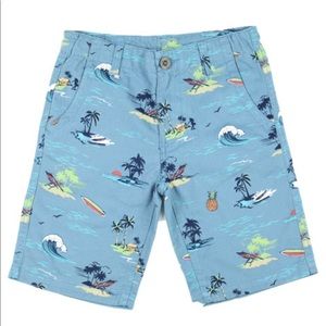 Aeropostale Boys Blue Paradise Twill Shorts.